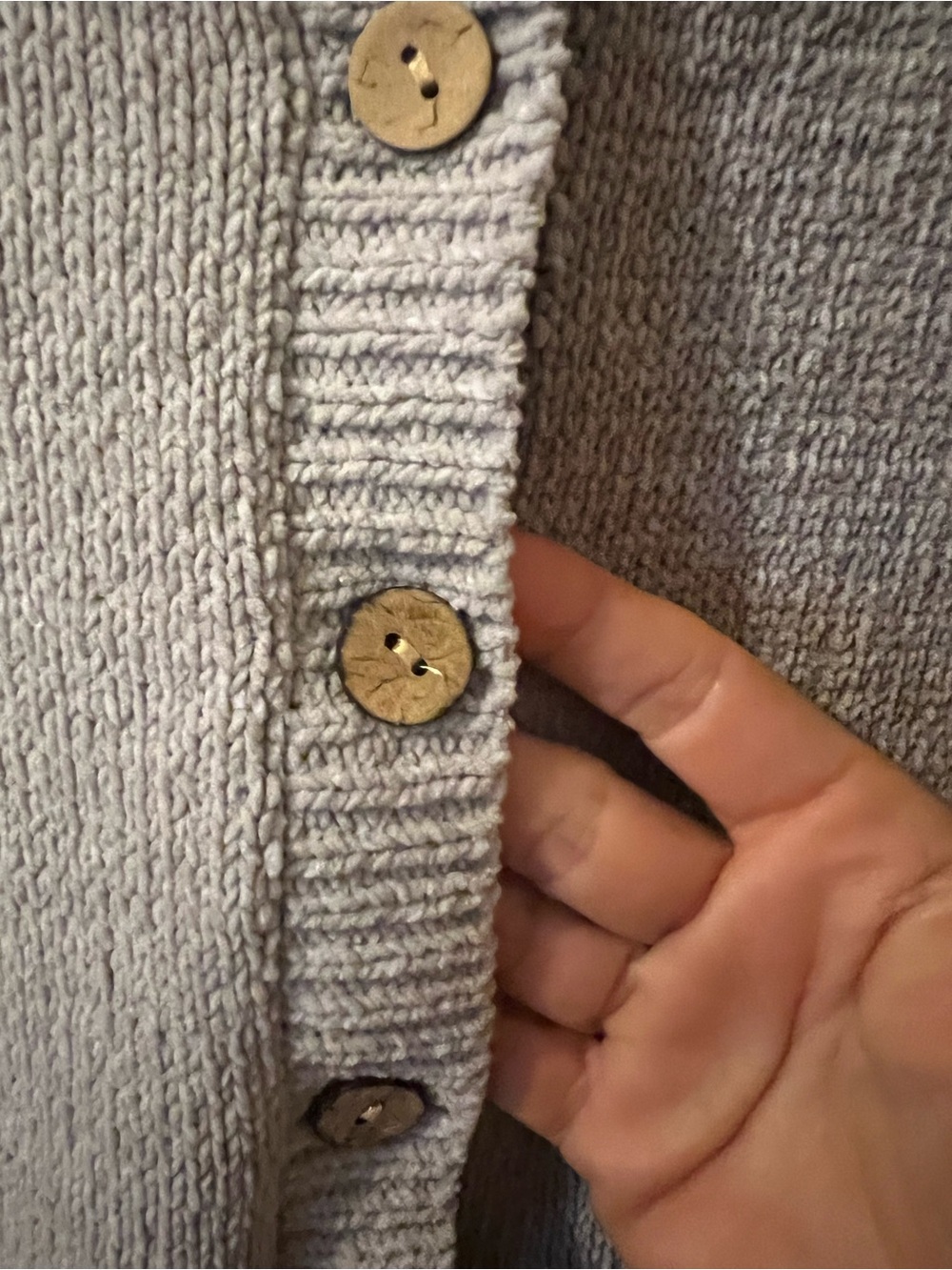 Amazon Light Gray Button-Front Ribbed Knit Romper - Picture 5 of 7